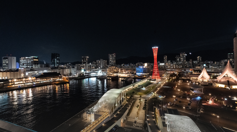 写真：22:00の北側の眺望